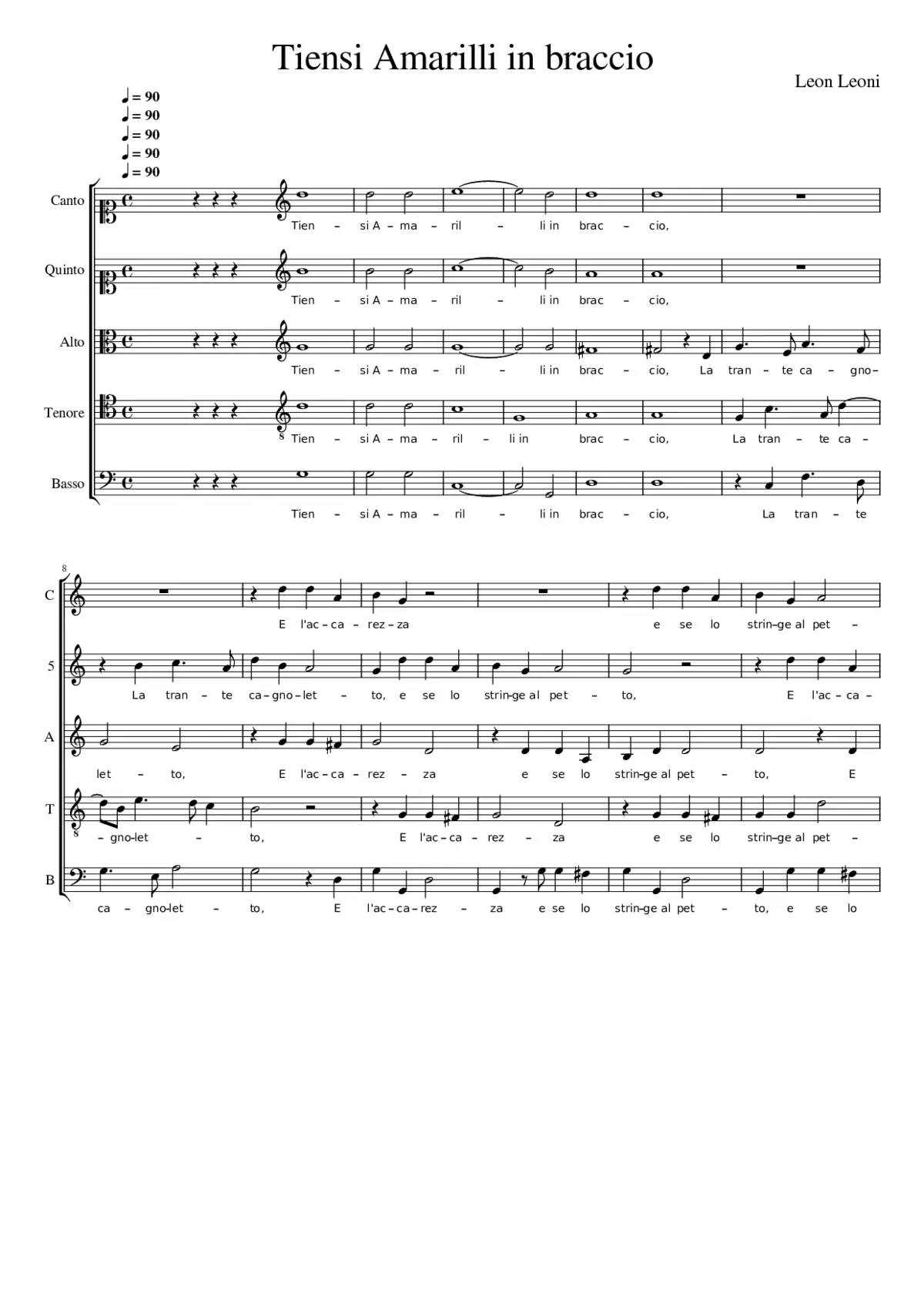 Tiensi Amarilli in braccio - Page 1