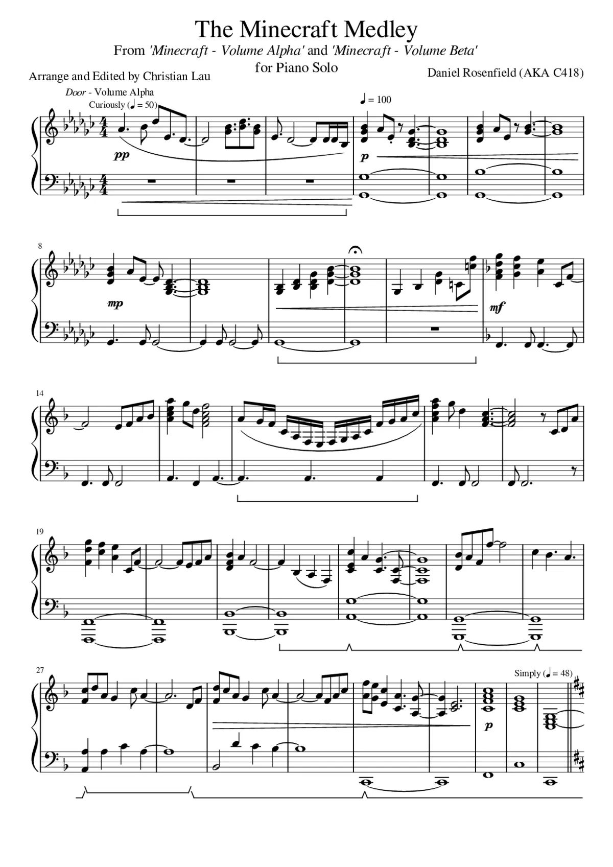 The Minecraft Medley - Page 1