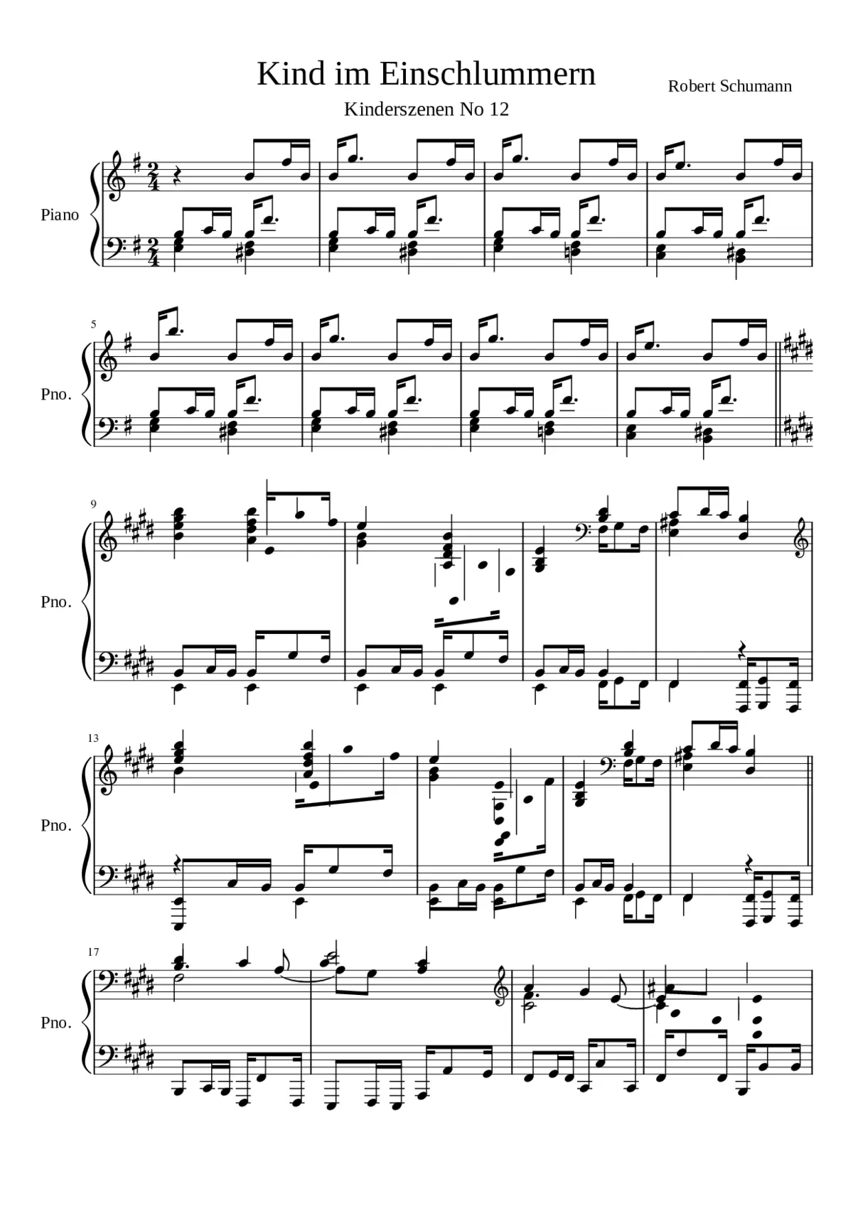 Kinderszenen Op.15 - Page 1