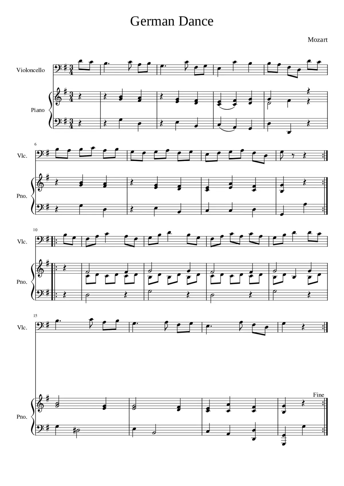 German Dance - Page 1