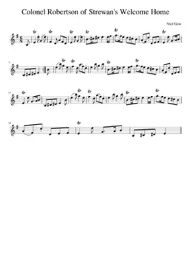 Colonel Robertson of Strewan's Welcome Home