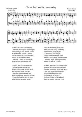 Christ the Lord is risen today