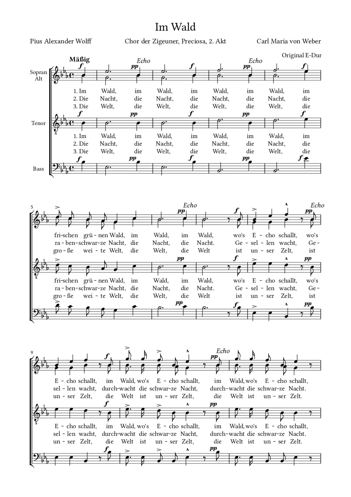 Im Wald (Preciosa) - Page 1