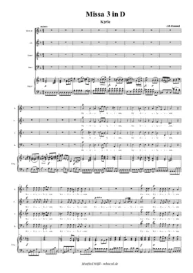 Missa No. 3 in D Major