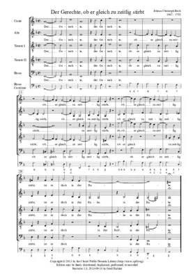 Der Gerechte, ob er gleich zu zeitlig stirbt