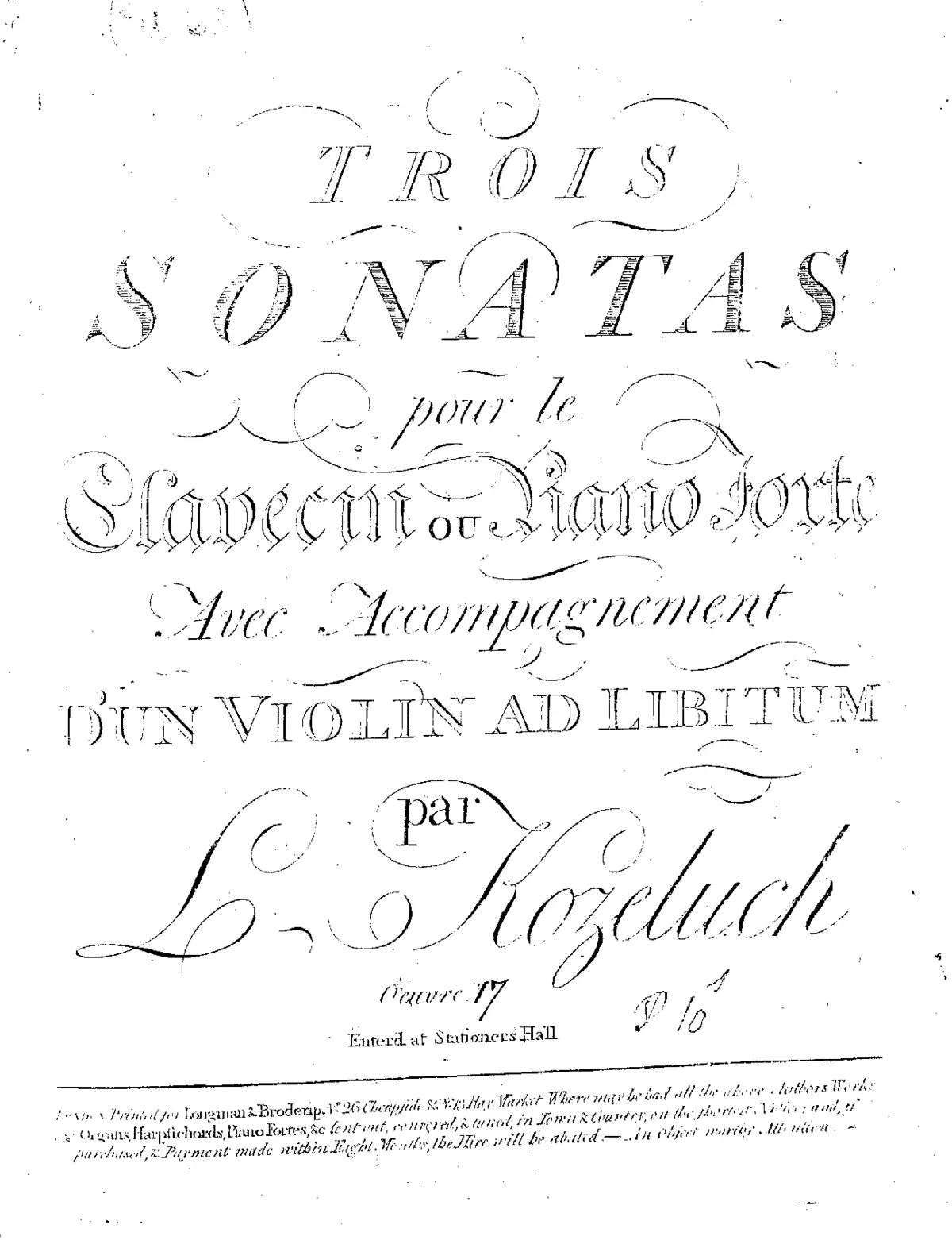 3 Keyboard Sonatas - Page 1