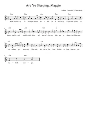 Are Ye Sleeping Maggie