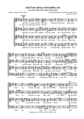 Auf Gott allein will hoffen ich