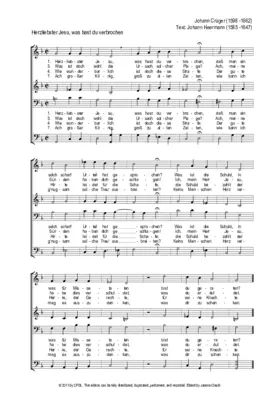 Herzliebster Jesu, was hast du verbrochen