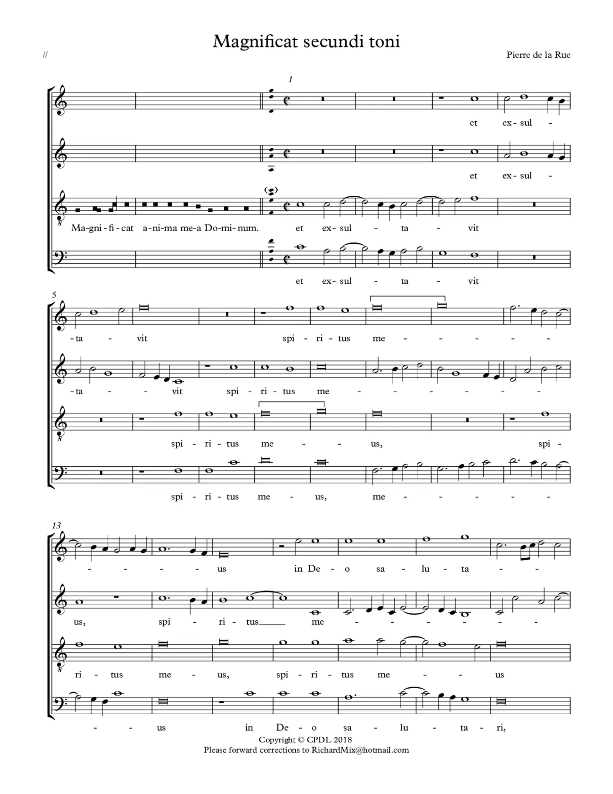 Magnificat ii toni - Page 1