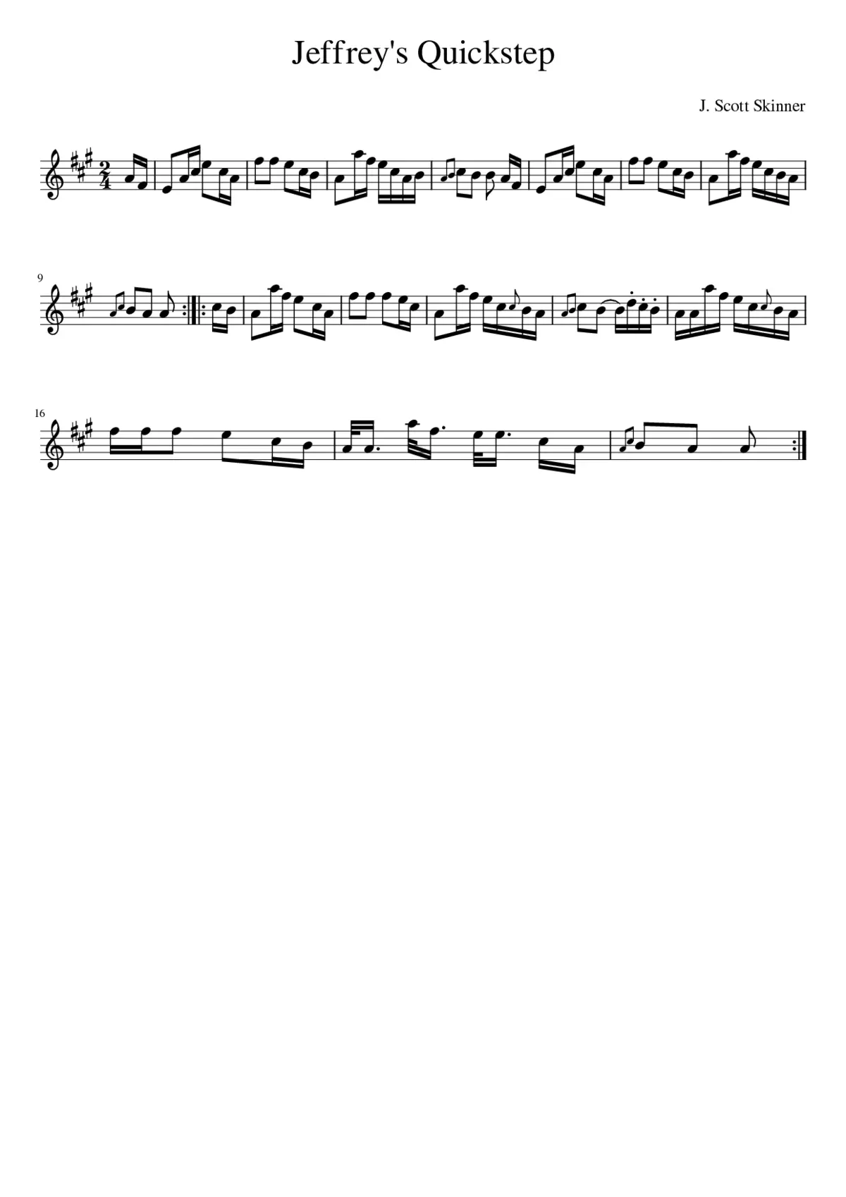 Jeffrey's Quickstep - Page 1