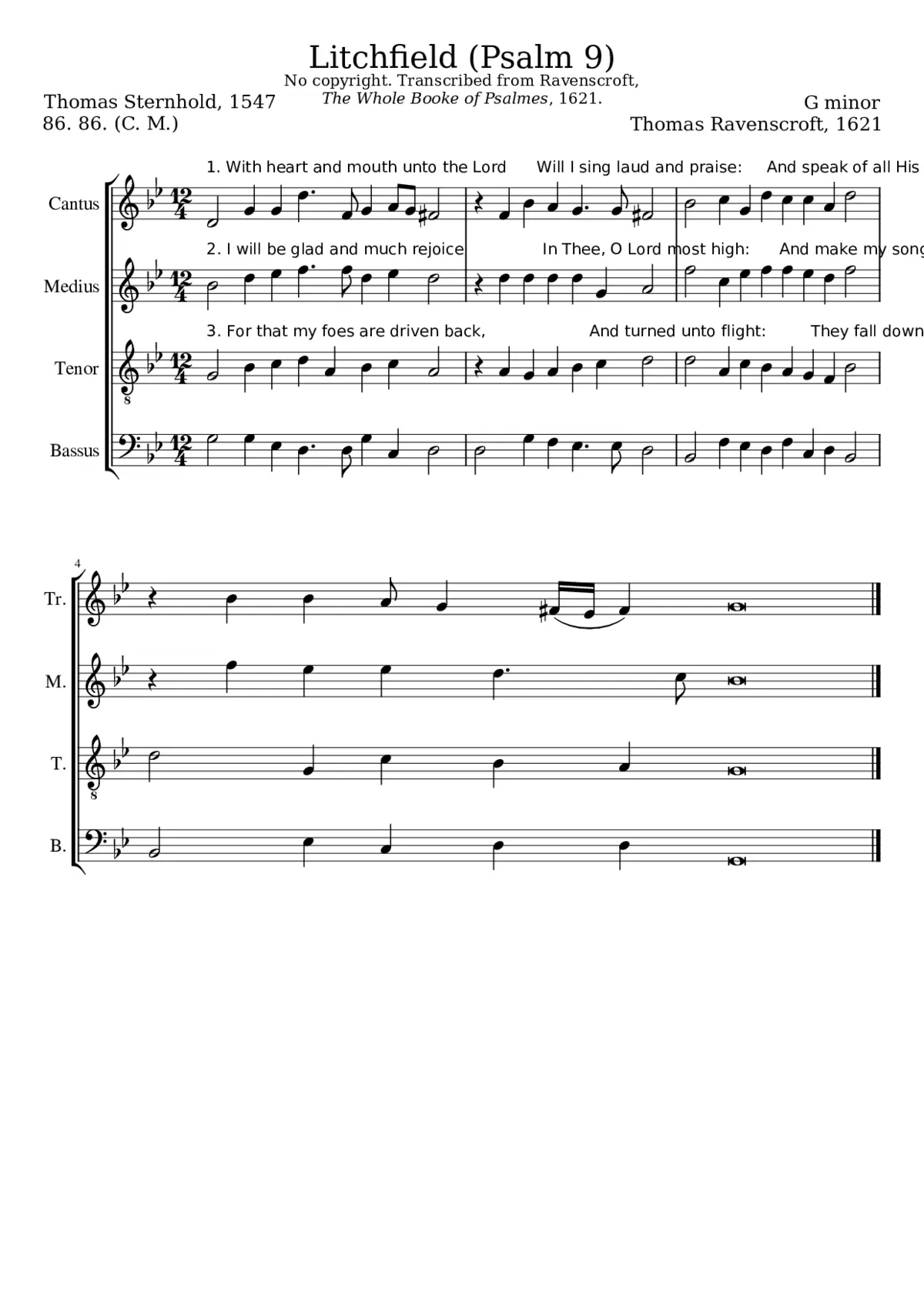 With heart and mouth unto the Lord - Page 1