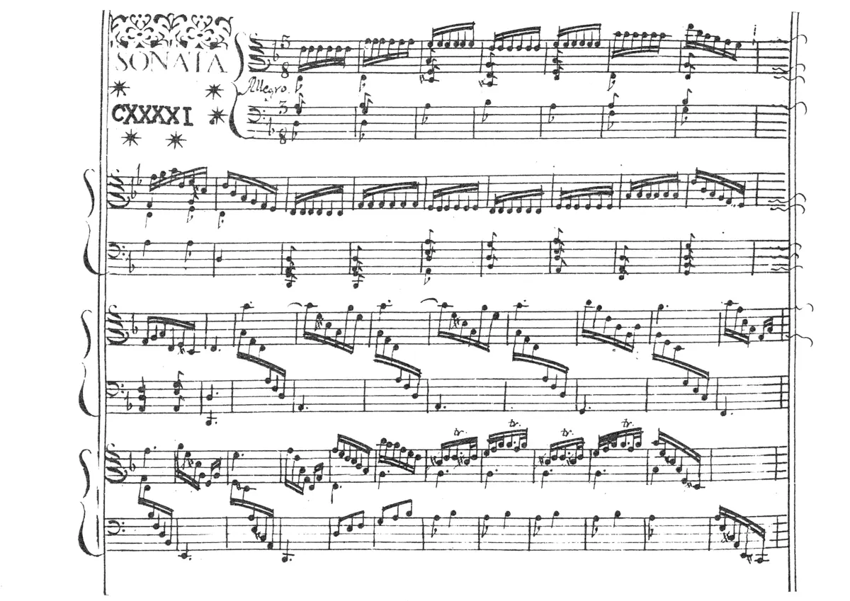 Keyboard Sonata in D minor - Page 1