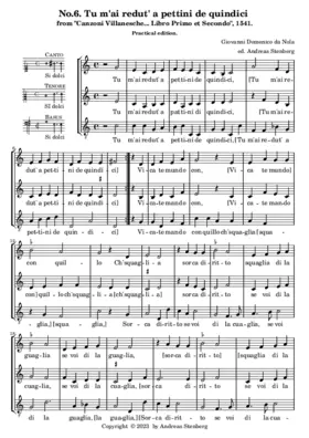 Tu m'ai redut' a pettini de quindici