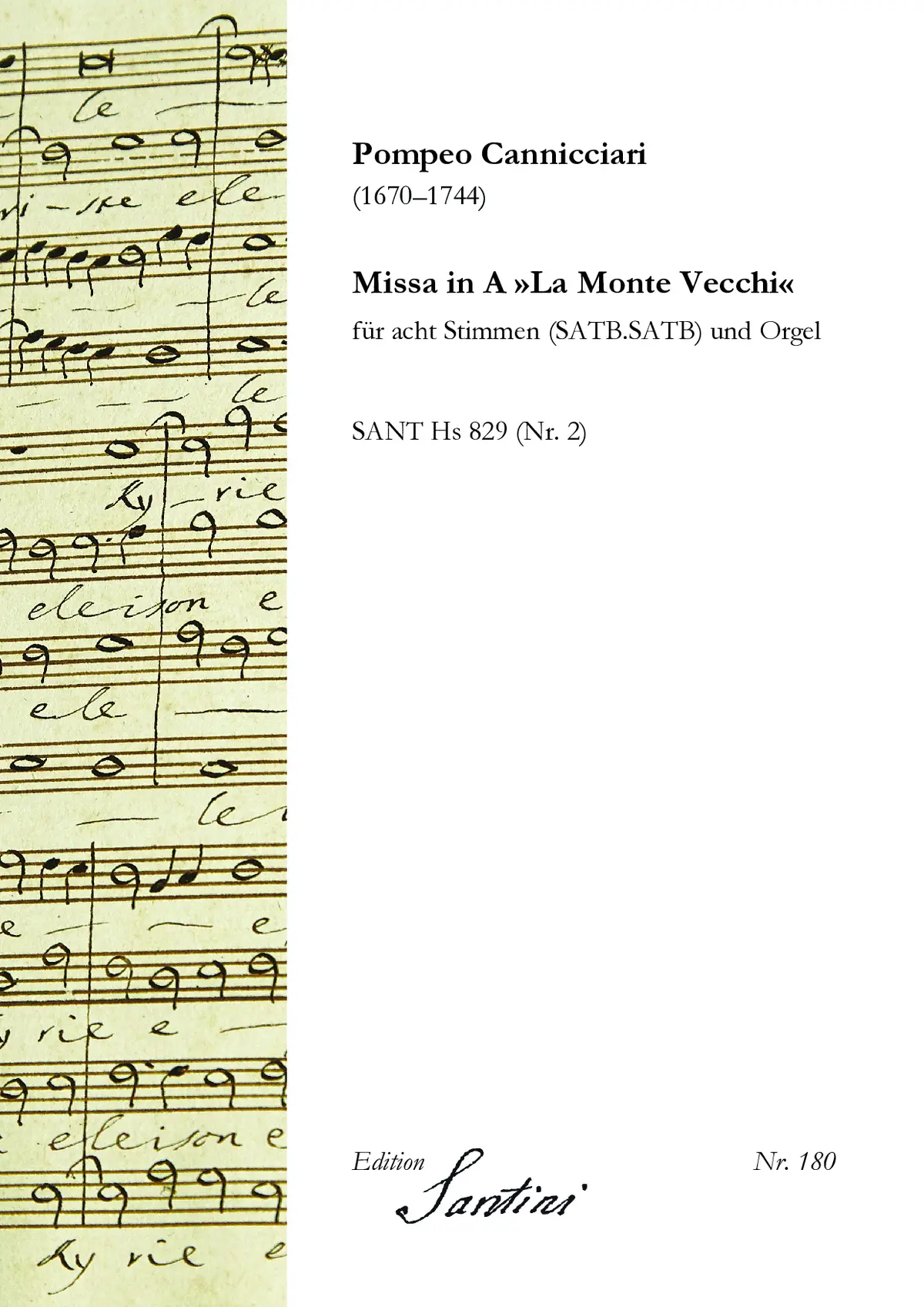 Missa in A La Monte Vecchi - Page 1