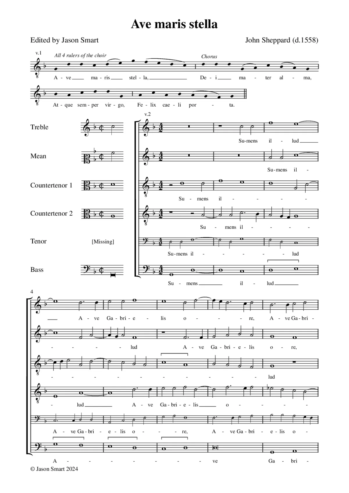 Ave maris stella - Page 1