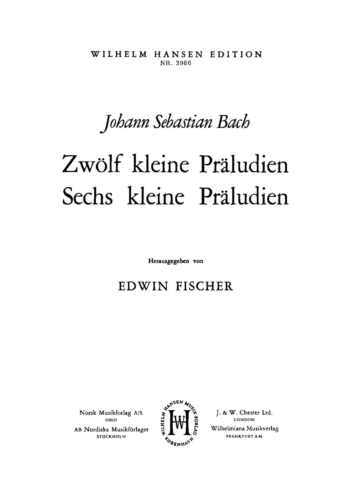 18 Kleine Präludien - Page 1