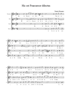 Hic est Praecursor dilectus
