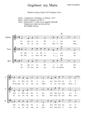 Gegrüsset sey Maria rein