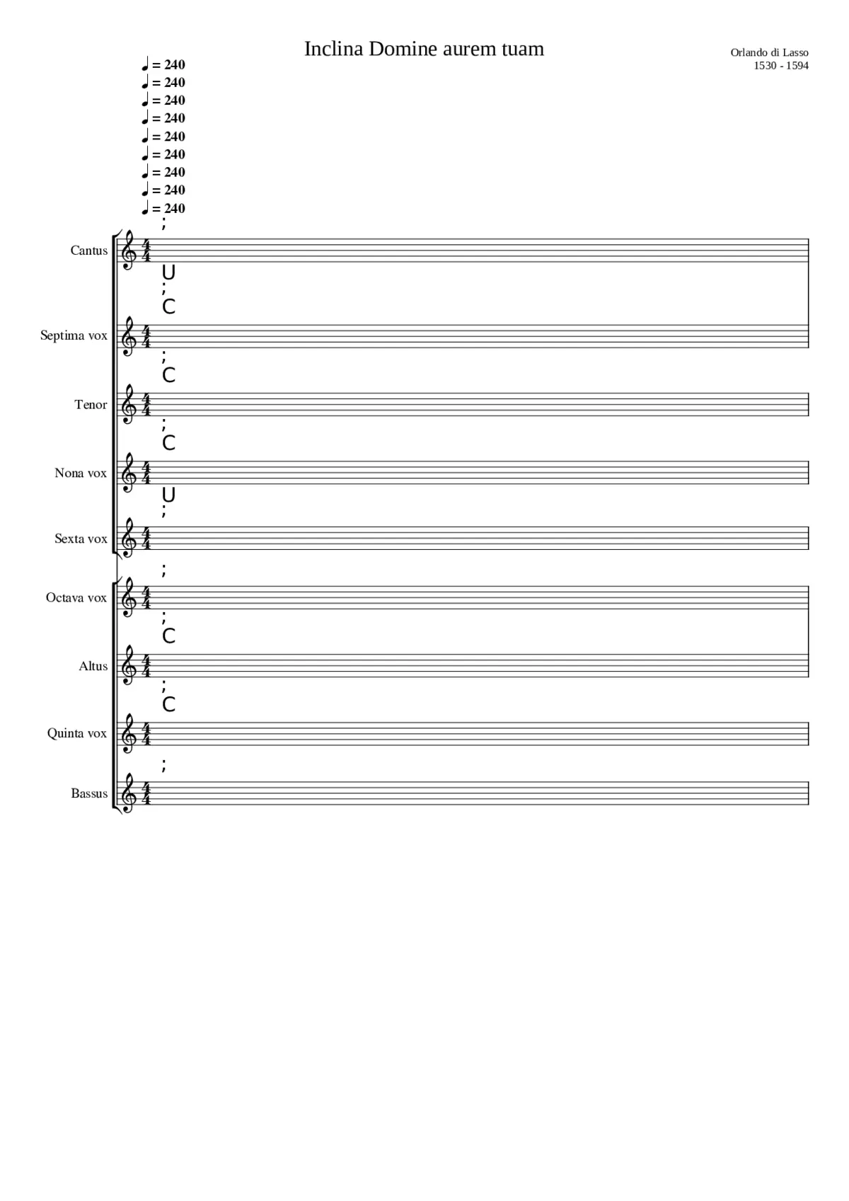 Inclina Domine aurem tuam - Page 1