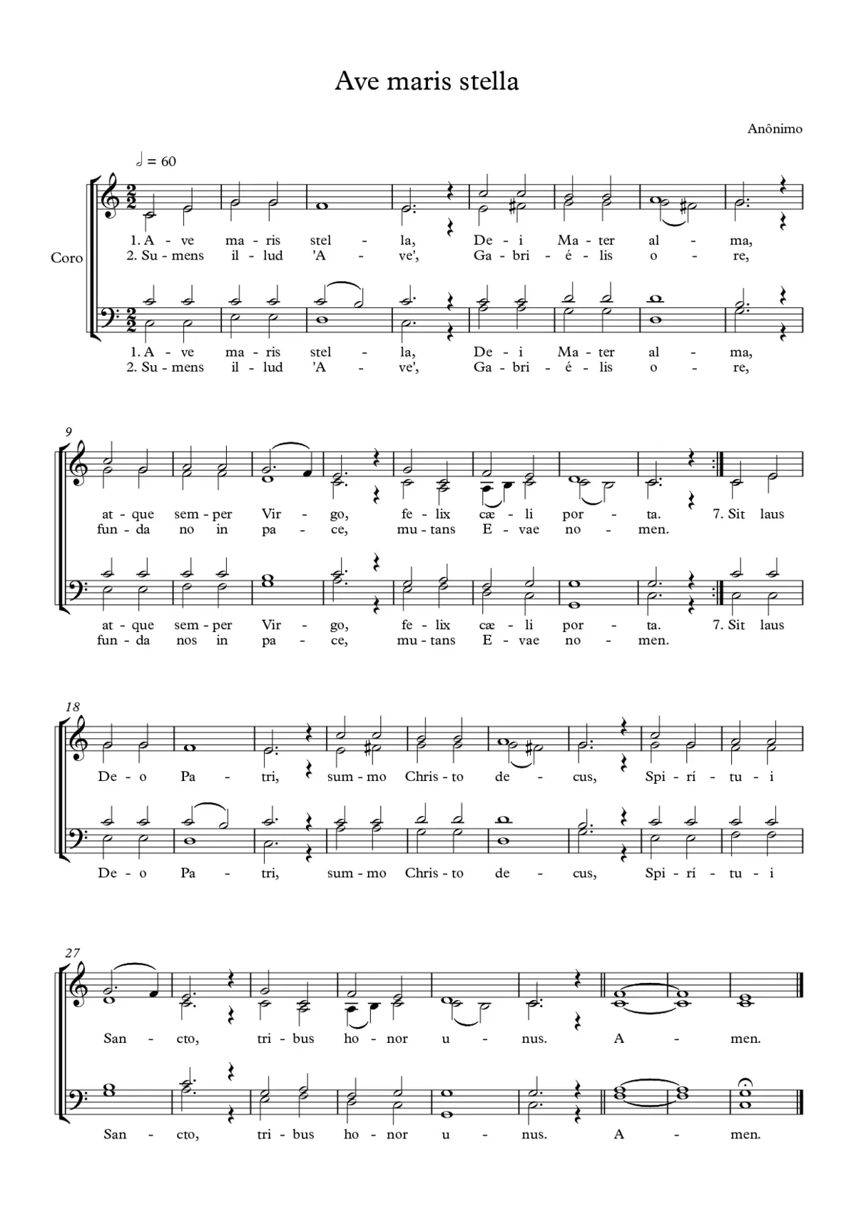 Ave maris stella I - Page 1