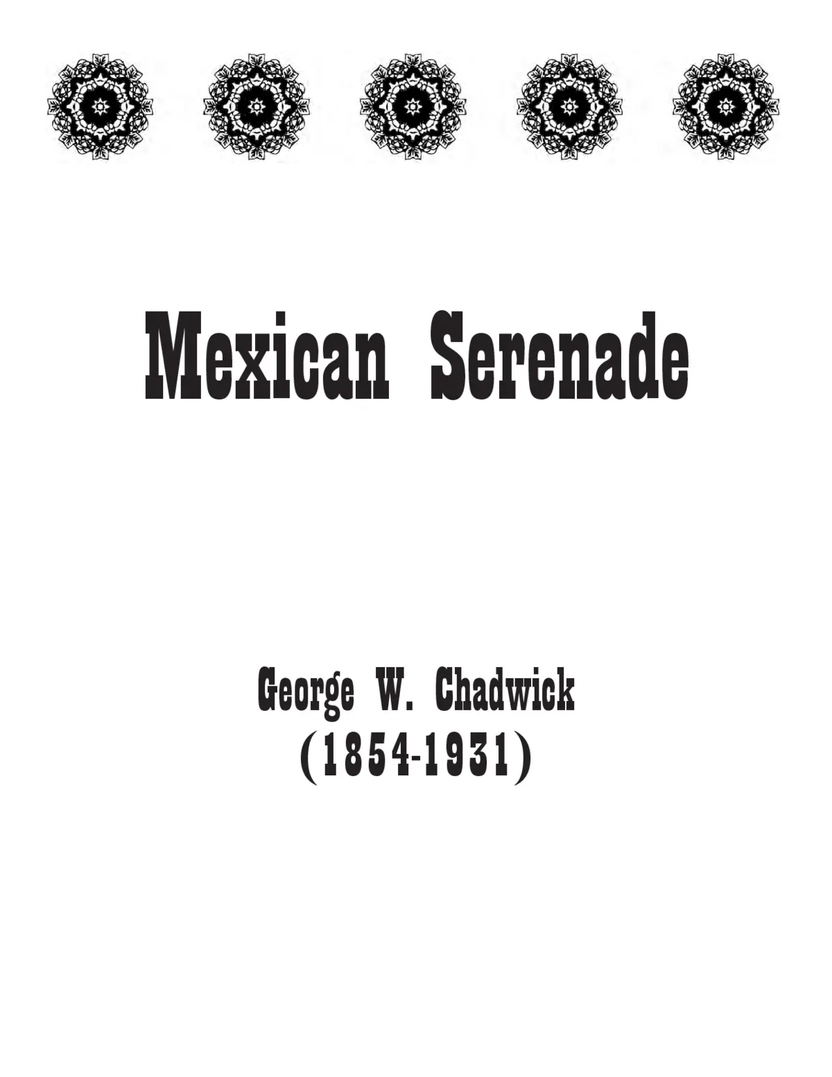 Mexican Serenade - Page 1