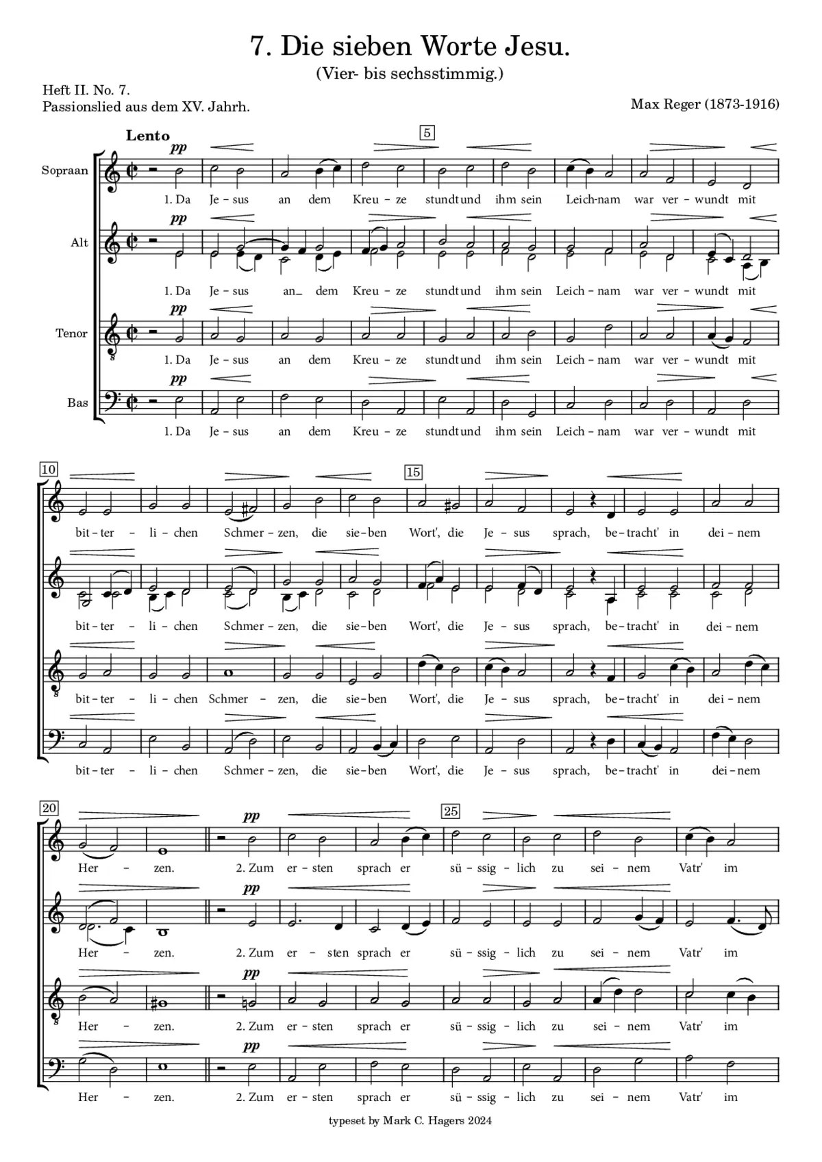 Die sieben Worte Jesu - Page 1