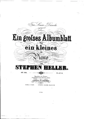 Ein Grosses Albumblatt und ein Kleines