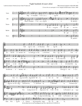 Vaghi boschetti di soavi allori