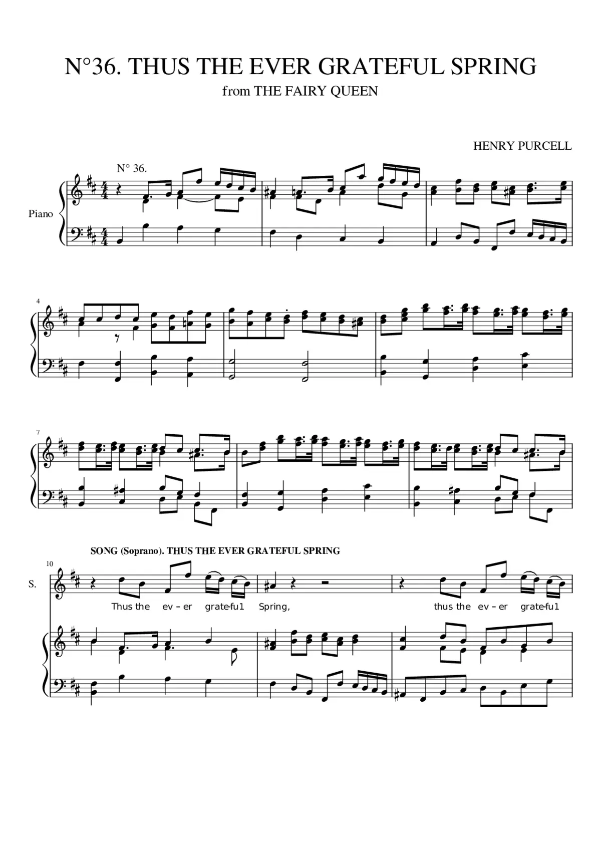 The Fairy Queen Z.629 - Page 1