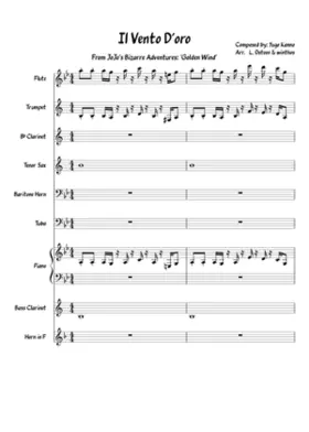 jojos bizarre adventure golden wind - bruno bucciaratis theme nella cerniera