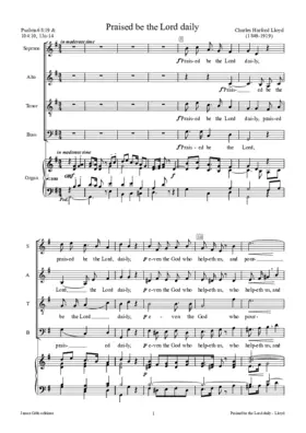 Praised be the Lord daily