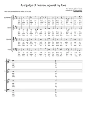 Just judge of heaven against my foes