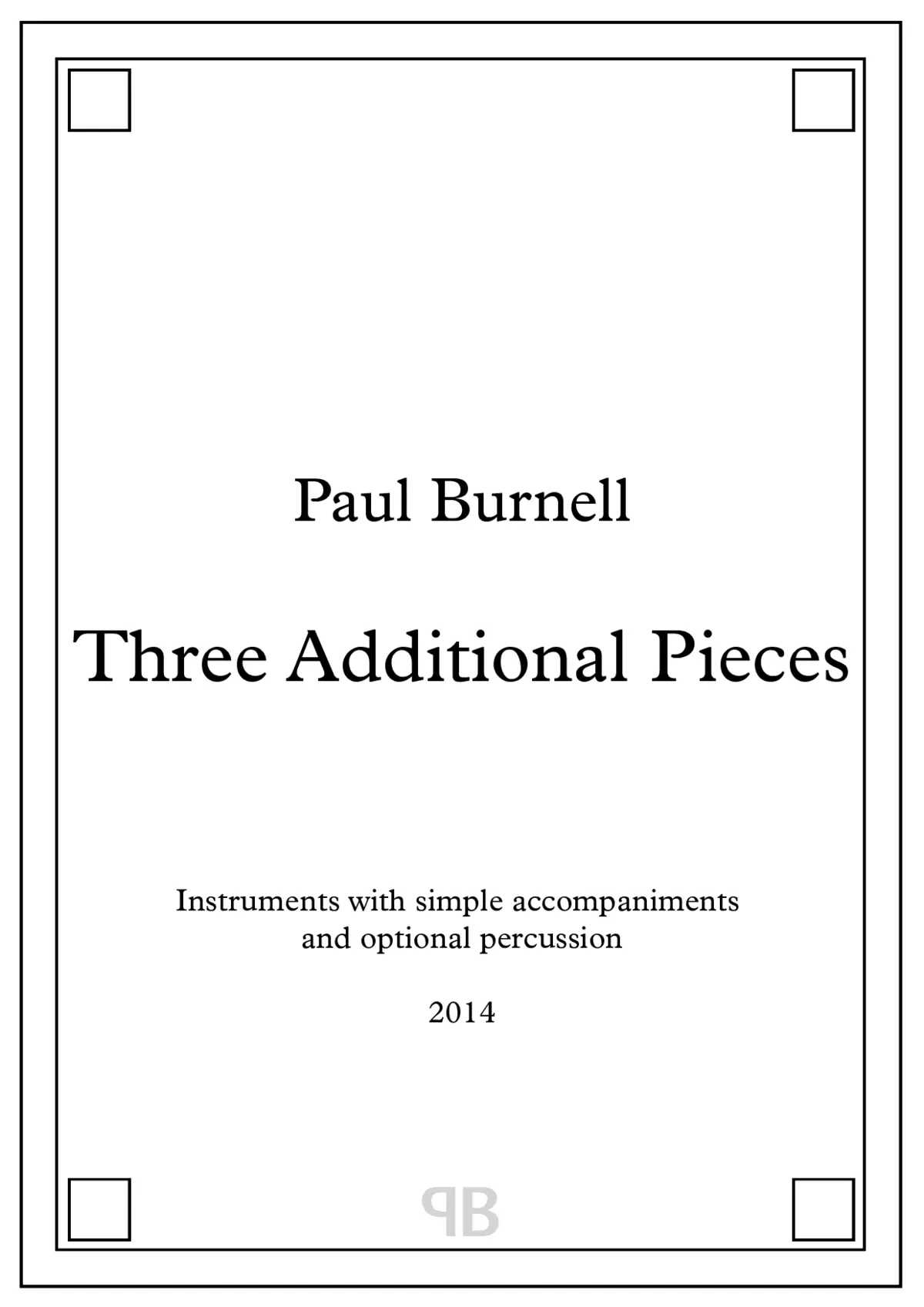Three Additional Pieces - Page 1