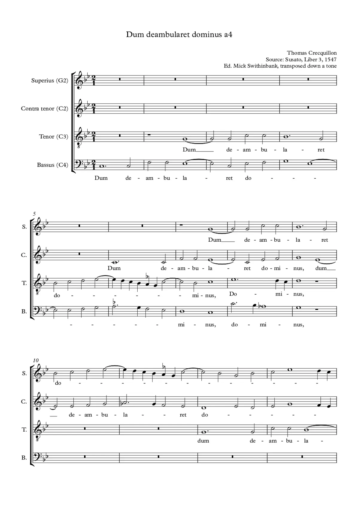 Dum deambularet dominus - Page 1
