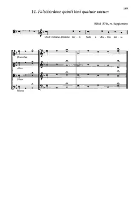 Falsobordone quinti toni quatuor vocum