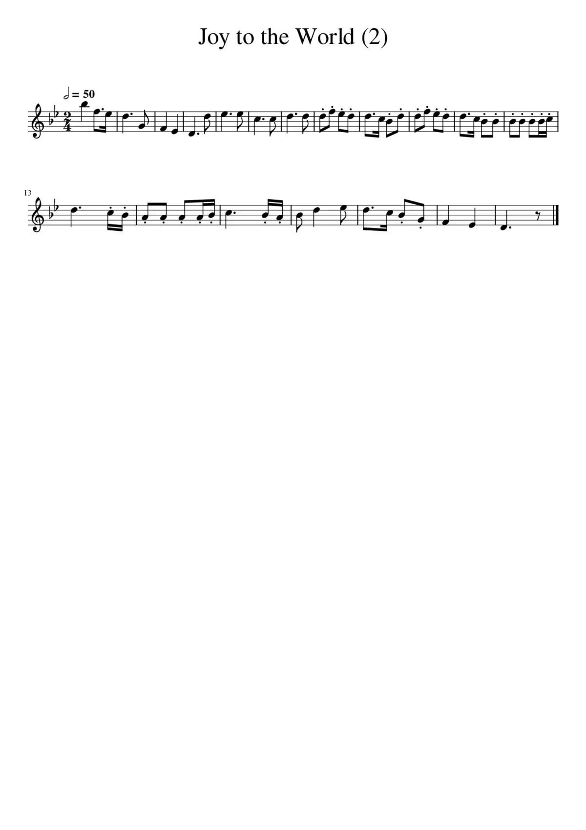 joy to the world - Page 1