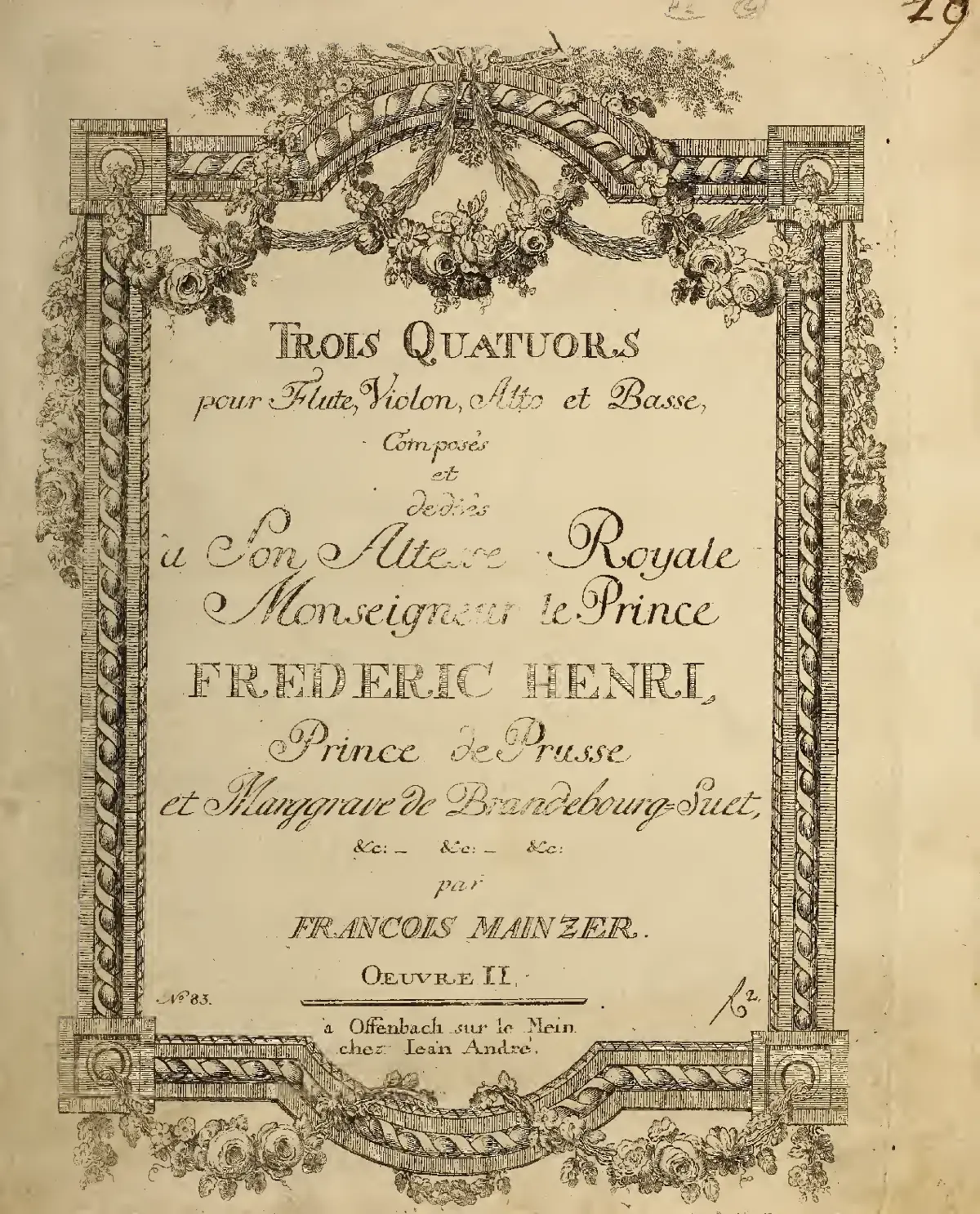 3 Flute Quartets - Page 1