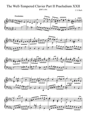 Prelude and Fugue in B-flat minor BWV 891