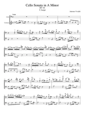 Cello Sonata in A minor RV 44