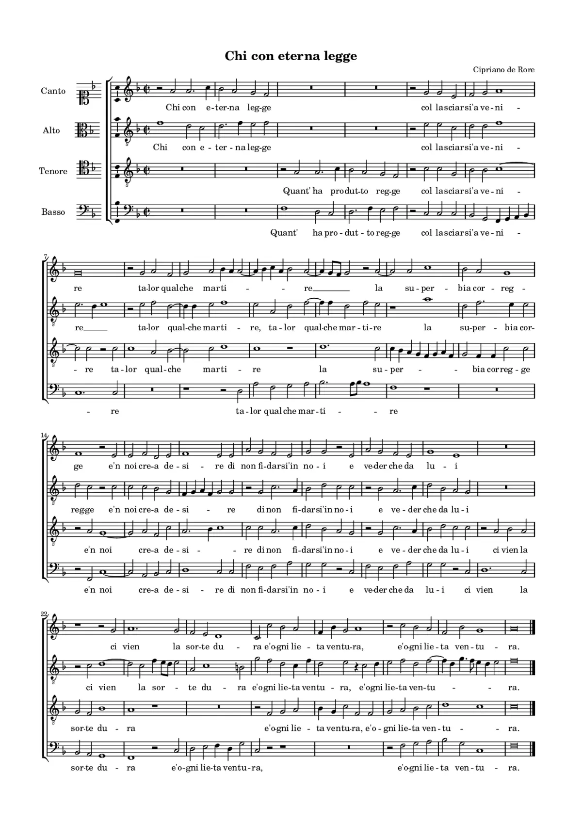 Chi con eterna legge - Page 1