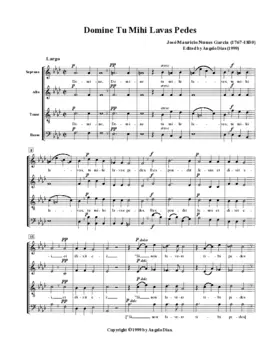 Domine tu mihi lavas pedes