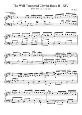 Prelude and Fugue in F-sharp minor BWV 883