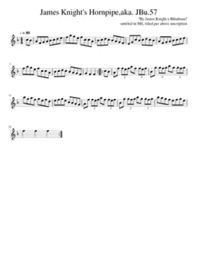 James Knight's Hornpipeaka. JBu.57