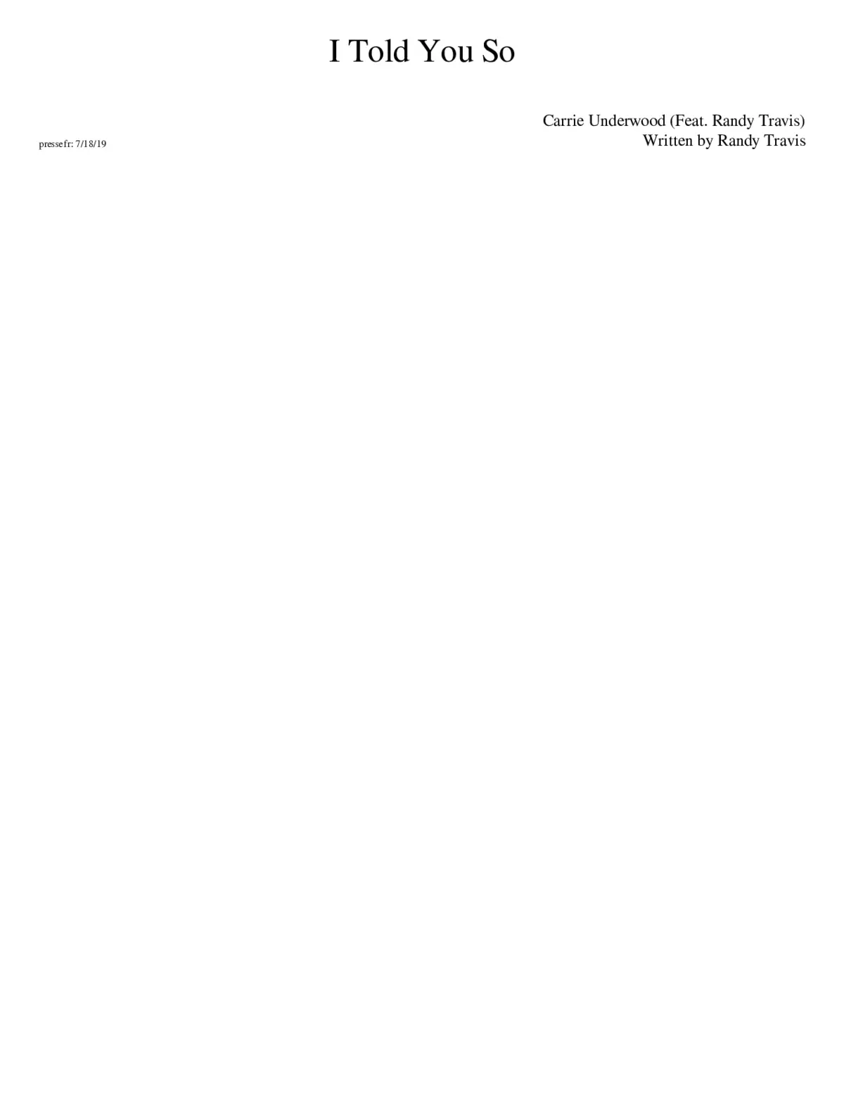 i told you so - Page 1