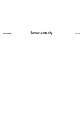 summer in the city