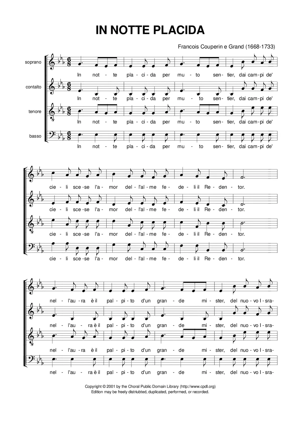 In notte placida - Page 1