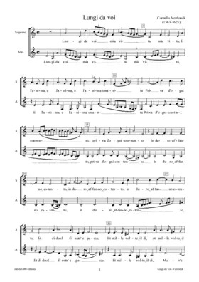 Lungi da voi mia vita