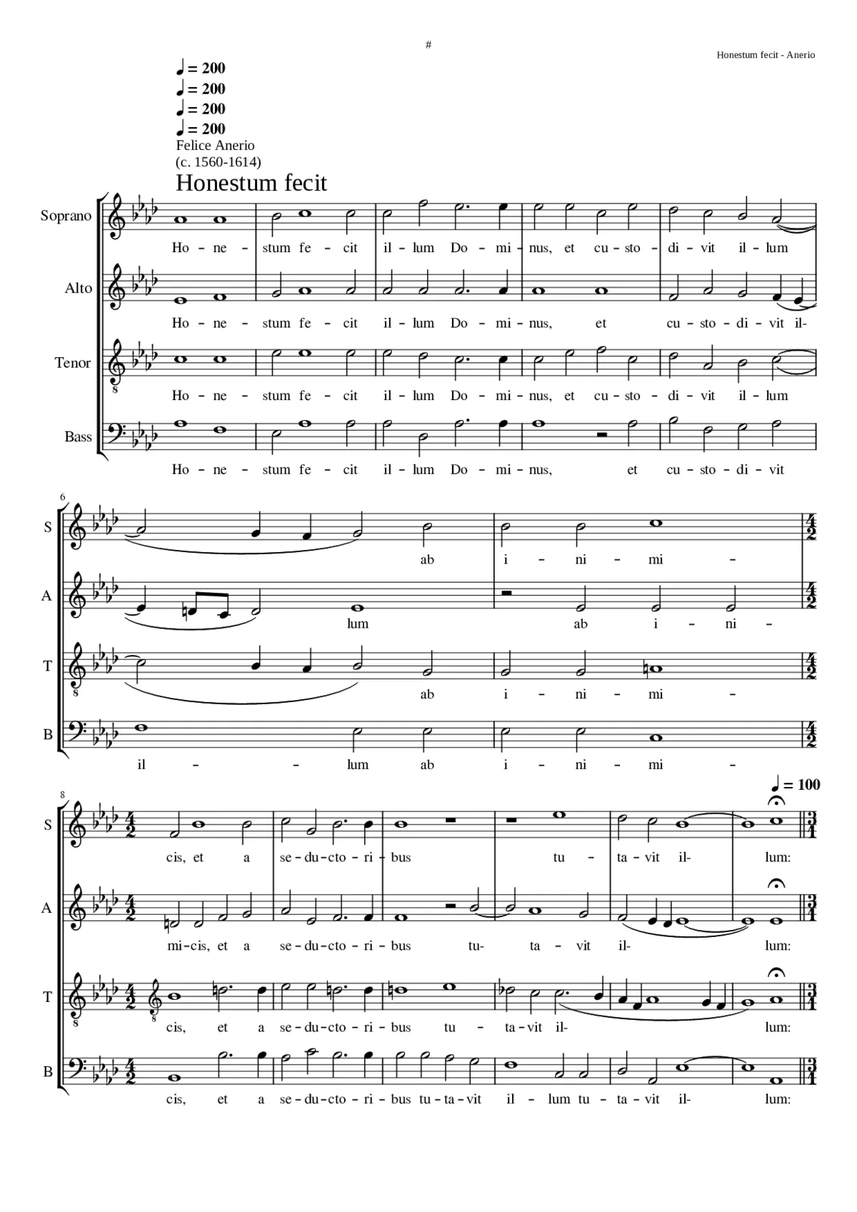 Honestum fecit - Page 1