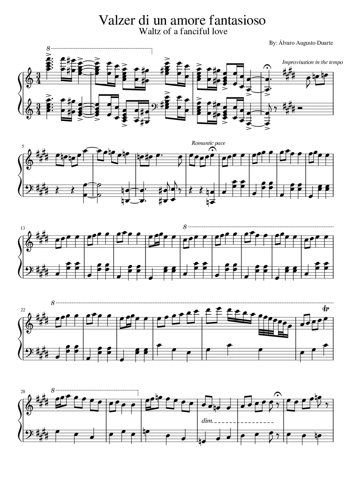 Valzer di un amore fantasioso / Waltz of a fanciful love - Page 1